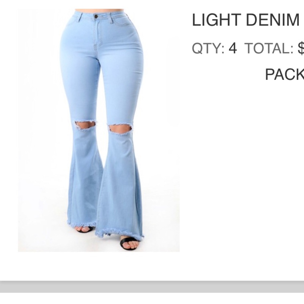 Denim Knee Out Jeans